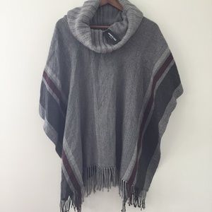 Kenneth Cole New York Border Stripe Poncho